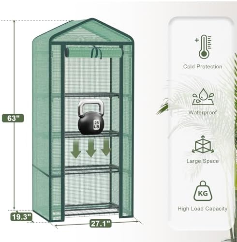 4-Tier Mini Greenhouse for Indoor Outdoor - Image 4