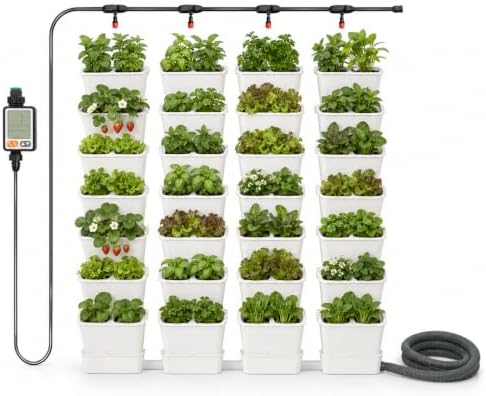 56 Pockets Living Wall Planter Indoor Self Watering Wall Hanging Planters by Unknown
