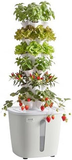 VEVOR Hydroponic Tower, 30 Pods 6 Tiers Hydroponics Growing System Kit with App Control, Vertical Home Garden with 20L Water Tank & Pump, Planter Germination Kit for Indoor Herbs, Fruits, Vegetables by VEVOR