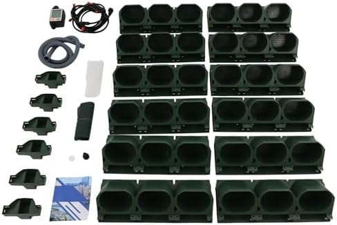 Wall Mounted Vertical Garden Planter, 6 Row 36 Pockets Stackable Wall Planter with Self Watering System & Timer for Outdoor Indoor Garden - Image 3