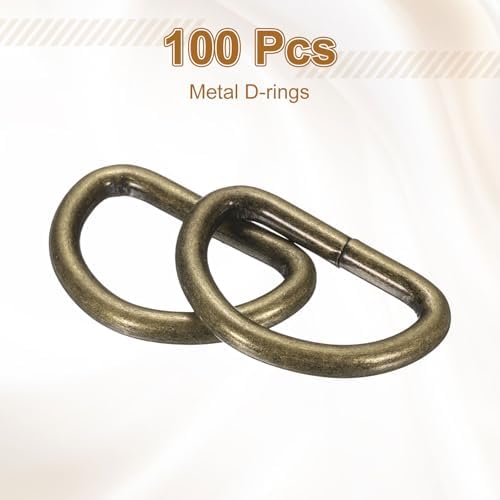 HARFINGTON D Ring Metal D-Shape Buckle Clips Multi-Purpose Buckle Strap Sewing Accessories for Collars Webbing Strap - Image 3