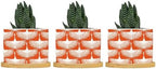 Orange Swan Cranes Ceramic Planters Orange and White Lily Geese Flock Planters for Outdoor Plants with Drainage Holes and Saucers Pot for Indoor Outdoor Garden by BRUYU5SE