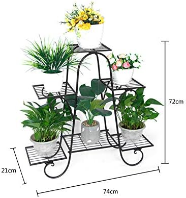 6 Tier Plant Stand, Indoor and Outdoor Flower Display Shelf for Multiple Plants, Patio Plant Rack with Tiered Design - Image 6