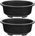 DOITOOL 2 Pcs Large Bonsai Pots 15 Inch Plastic Oval Training Planter with Drainage Holes Deep Tree Bowl for Succulent Nursery by DOITOOL