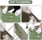 1MORE Galvanized Raised Garden Bed Outdoor,Planter Bed 8x2x1ft,Green,2-Pk - Image 4