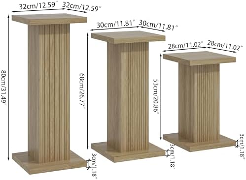 Tall Plant Stand for Indoor,set of 3 Corner Plant Stand for Multiple Plants - Image 2