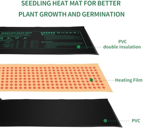 Seedling Heat Mat 6 Pack Durable Waterproof Plant Heating Pad 10"x 20.75" for Germination, Indoor Gardening, Greenhouse - Image 4