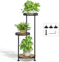 3 Tier Corner Plant Stand Indoor Multiple Sturdy Vertical Metal Flower by Atpddpey