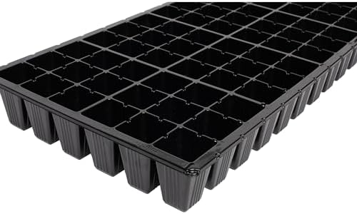 SUNPACK 21" x 11" Heavy Duty 72-Cell Square Insert Tray, Black, 2.5" (Pack of 30) - Ideal for Greenhouses or Indoor Gardening - Holds Up to 72 Different Seeds - Image 4