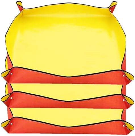 Repotting Mat for Indoor Plants, Waterproof and Easy to Clean Gardening Mats, Plant Repotting Mat, Plant Lover Gifts (Color : Yellow, Size : 39.3 * 59.0inch) by Unknown
