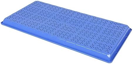 SUNPACK 10" x 20" Heavy Duty Mesh Plastic Seed Starting Tray, Blue, 1" (Pack of 30) - Ensures Water Drainage and Aeration, Perfect for Greenhouses or Indoor Gardening - Image 3