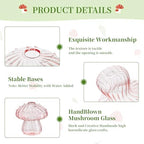 Glasseam Mushroom Vases for Flowers, 10Pcs Colored Glass Bud Vase for Decor - Image 6