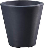 Crescent Garden Madison Planter– Weather-Resistant, Double Walled Indoor/Outdoor Plant Pot with Drain Hole – Extra Large Commercial Size Pot, 34-Inch (Midnight Blue) by CrescentGarden
