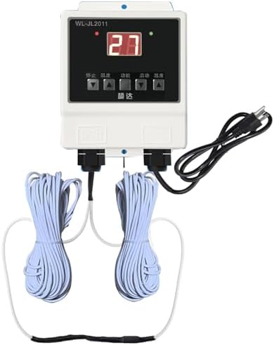 Soil Heating Cable with Thermostat Temperature Controller Electric Soil Warming Cable Plant Soil Heater Cable for Garden, Cold Frame,Seed Starting, Plant Germination, Greenhouse (100FT) by Unknown