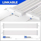 Barrina TX-L84 4FT LED Grow Light, 336W (4 x 84W), 4 Panels Wider Coverage - Image 6