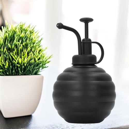 Plant Spray Bottle, 400ml Stainless Steel Plant Sprayer, with Top Pump for Watering Potted Plants, Water Misting Orchids, Succulents, wash, Hairstyling (Black) - Image 4