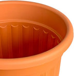 12.6Inch Plastic Planters, Set of 4, Terracotta, Lightweight Durable - Image 5