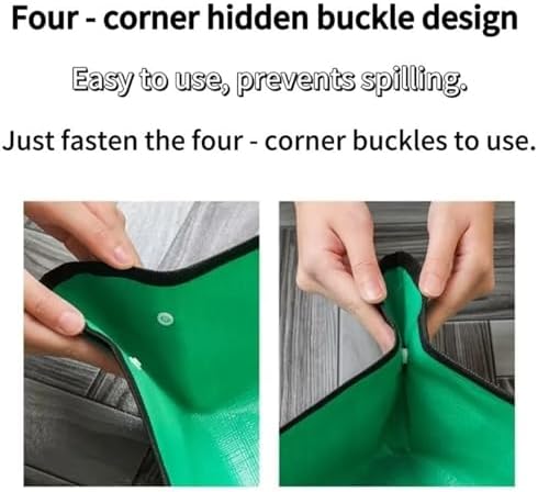 2 PCS Waterproof Foldable Gardening Mat – Anti-Mess Pad for Transplanting & Repotting for Plants Transplanting(100x100cm) - Image 3