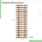 2 Pcs Wall Planter Holders, 11.8 x 35.4 Solid Wood Hanging Plant Trellis, Wall Planters for Indoor Outdoor Plants, Vertical Decor for Hanging Flower Pots - Image 4