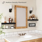 QEEIG ‎Bathroom Shelves with Decor Sign (Black, 15.7") - Image 5