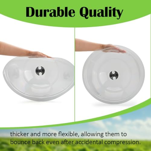 RooTrimmer 13 Inch Humidity Domes Garden Cloches for Plant Protection, Protectors from Animals, Garden Clear Plant Cover with Ventilation Holes 5 Pack - Image 6