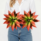 Ttranewsoo 2-Pack 13.8-Inch Red Artificial Agave Plants, UV Resistant Fake Outdoor Succulents and Lifelike Faux Greenery for Planters, Porch, Patio, Garden, Entryway and Indoor Home Decor by Ttranewsoo