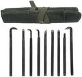 9 Piece Professional Bonsai Tool Kit, Manganese Steel Carving Pruning Set with Handles Includes Brushed Knife, Shears, Gardening Tools for Bonsai Shaping by Unknown
