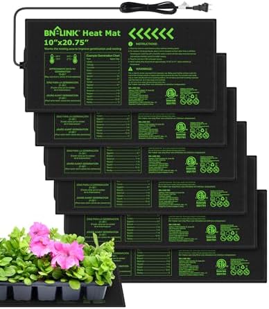 BN-LINK 10" x 20.75" Seedling Heat Mats for Seed Starting Plant Germination by BN-LINK