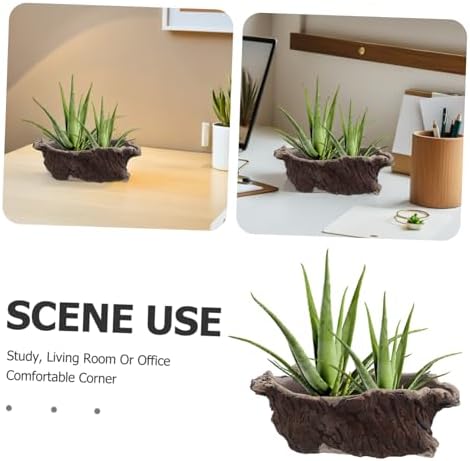 Vintage Creative Cement Tree Root Planter for Indoor Succulents - Image 3