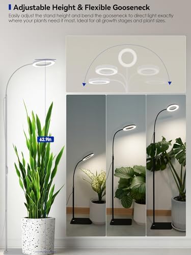 Grow Lights for Indoor Plants, Full Spectrum LED Plant Light with Stand - Image 5