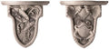 JBK Pottery Wall Sconce Ceramic Vintage Farmhouse Mount Fixture for Indoor Plants, Outdoor Hanging Planter, Rustic Terracotta Decor, Nature-Inspired Decorative Shelf for Patio –Antique White, Set of 2 by JBKPottery