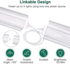 SZHLUX LED Grow Light 2FT Full Spectrum 2 Pack 80W (2×40W, 600W Equivalent) Sunlight Plant Light for Indoor Plants, Super Bright Grow Light Strips, Linkable Growing Light Fixture - Image 5