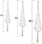 MIPON 3 Pack Macrame Plant Hanger Indoor Hanging Planter and 78 Inch Double Shepherds Hooks for Outdoor - Image 7