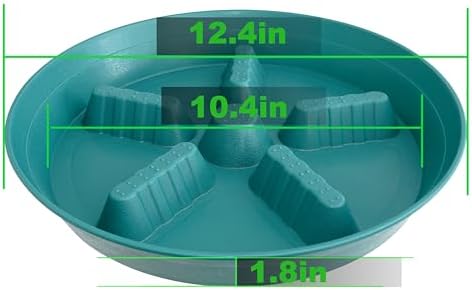 4 Pack Plant Saucer 12 inch, 8 10 14 17 inch, Plant Stand Plastic Plant Saucers for Indoors Outdoor, Heavy Duty Flower Saucers for Potted Plants, Pot Saucers for Plants, Grow Bags Saucers - Image 2