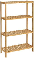 SONGMICS 4-Tier Bamboo Shelf, Freestanding Bathroom Storage Rack by SONGMICSbySONGMICSHOME