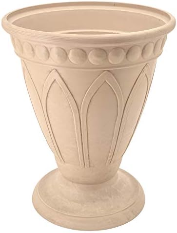 Arcadia Garden Products PSW HU40B Bristol Urn Planter, 16 by 18-Inch, Beige - Image 2