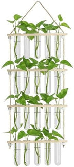 20 Tubes Hanging Plant Propagation Station,Hydroponic 4 Tiered Wall Planter by BLUASPAY