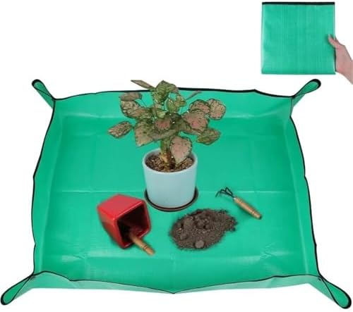 2 PCS Repotting Mat for Indoor Plants, Waterproof Succulent Potting, Foldable Reusable Soil Change for Patio - Image 3