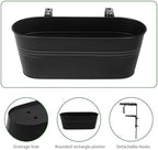 Railing Planter Box 16 Inch with Adjustable Brackets (4PCS) - Image 5