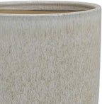 Ceramic Planters, Set of 2, 11.5 Inch, White and Gray - Image 2