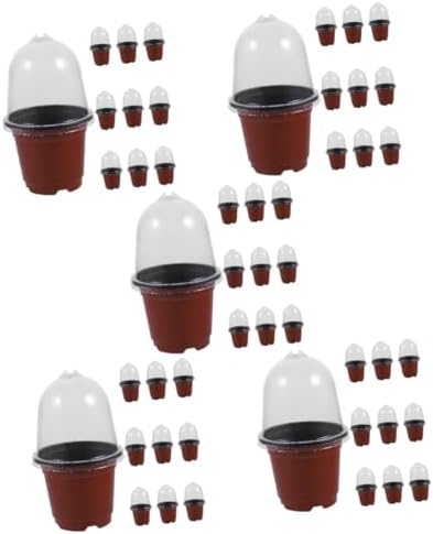 Kisangel 50sets Pet Material Plant Starter Pot Flower Pot Drainage Reusable Outdoor Garden Planter by Kisangel