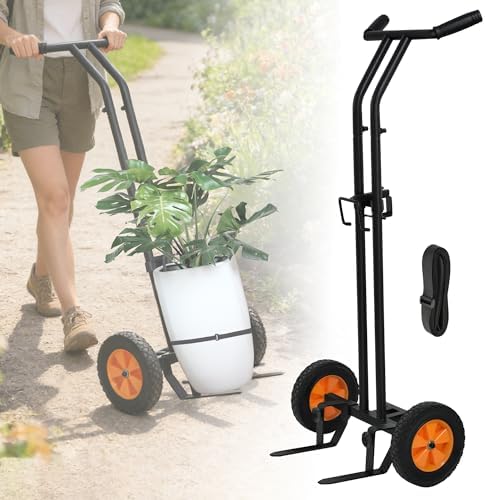Heavy Duty Plant Dolly Caddy with Strap,Pot Mover for Garden,200lb Capacity by AslyYardMngSter