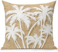 Outdoor Pillow Waterproof 1 Pack, Tropical Palm Tree Patio Throw Pillows for Couch Bed Sofa with Insert, Vintage Tan Exotic Botanical Plants Decorative Travel/Reading/Camping Pillow Set 16x16 Inch by Unknown