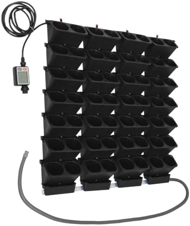 56 Pockets Living Wall Planter, Self Watering Wall Planter, Wall Mounted Planters, for Indoor Outdoor Balcony, Grow Herbs Vegetables Flowers - Image 6