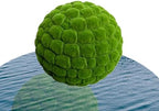 Round Faux Moss Balls Outdoor Dia 16in, Green Grass Plant Ball Spheres, Topiary Ball Artificial Outdoor, Artificial Grass Pendant Ceiling, Garden Spheres Decorative by ATYUJKB