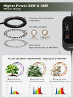 GLOWRIUM Tall Plant Grow Light for Indoor Plants, Full Spectrum Plant Light - Image 3