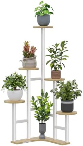 Yzosvki Corner Plant Stand Indoor 6 Tiered Corner Plant Shelf by Yzosvki