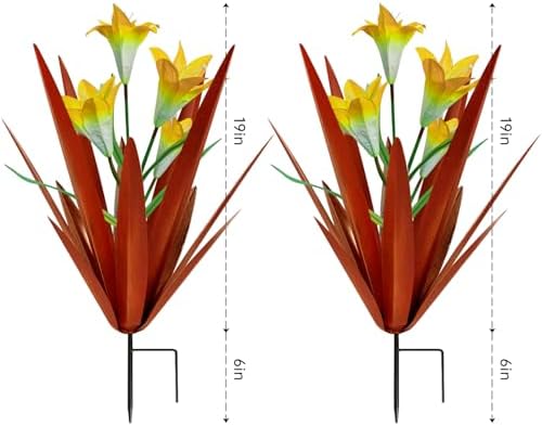 Metal Agave Plant Outdoor Decoration Lily Mexican Yard Art Garden Statue - Image 4