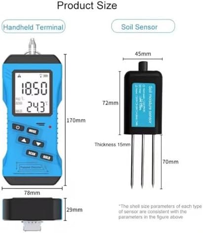 Portable 7in 1 Digital Soil Detector NPK PH EC Analyzer Moisture Sensor Soil Tester with Handheld Terminal for Soil Fertility Test - Image 7
