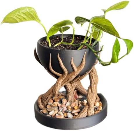 Modern Organic Branching Tree Root Planter for Desktop Plant Decoration by Unknown